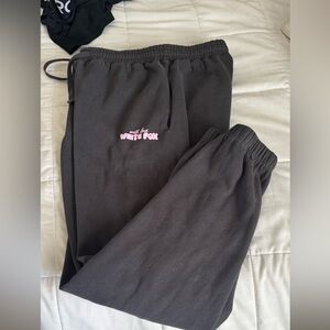 White fox sweatpants